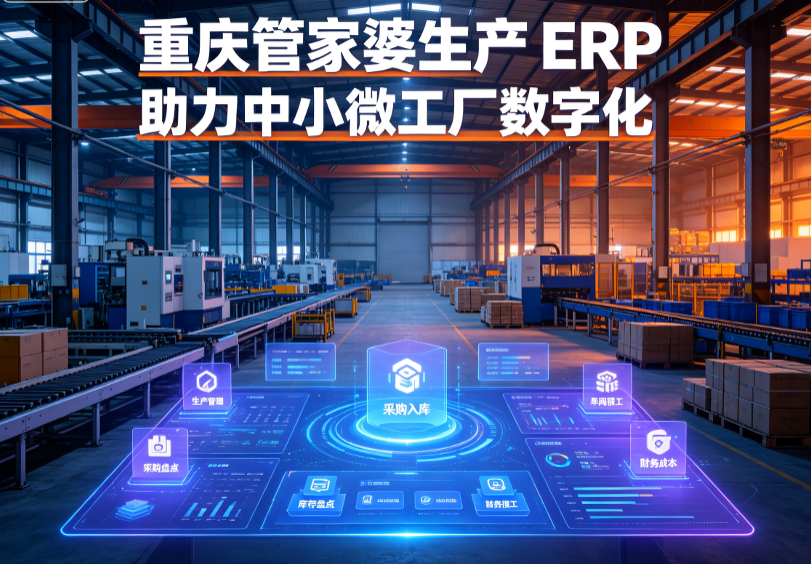 重庆中小微工厂数字化转型｜重庆管家婆ERP+MES生产管理解决方案