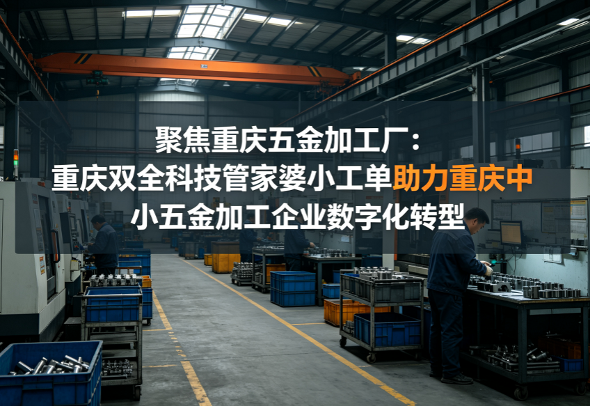 聚焦重庆五金加工厂：重庆双全科技管家婆小工单助力助力重庆中小五金加工企业数字化转型