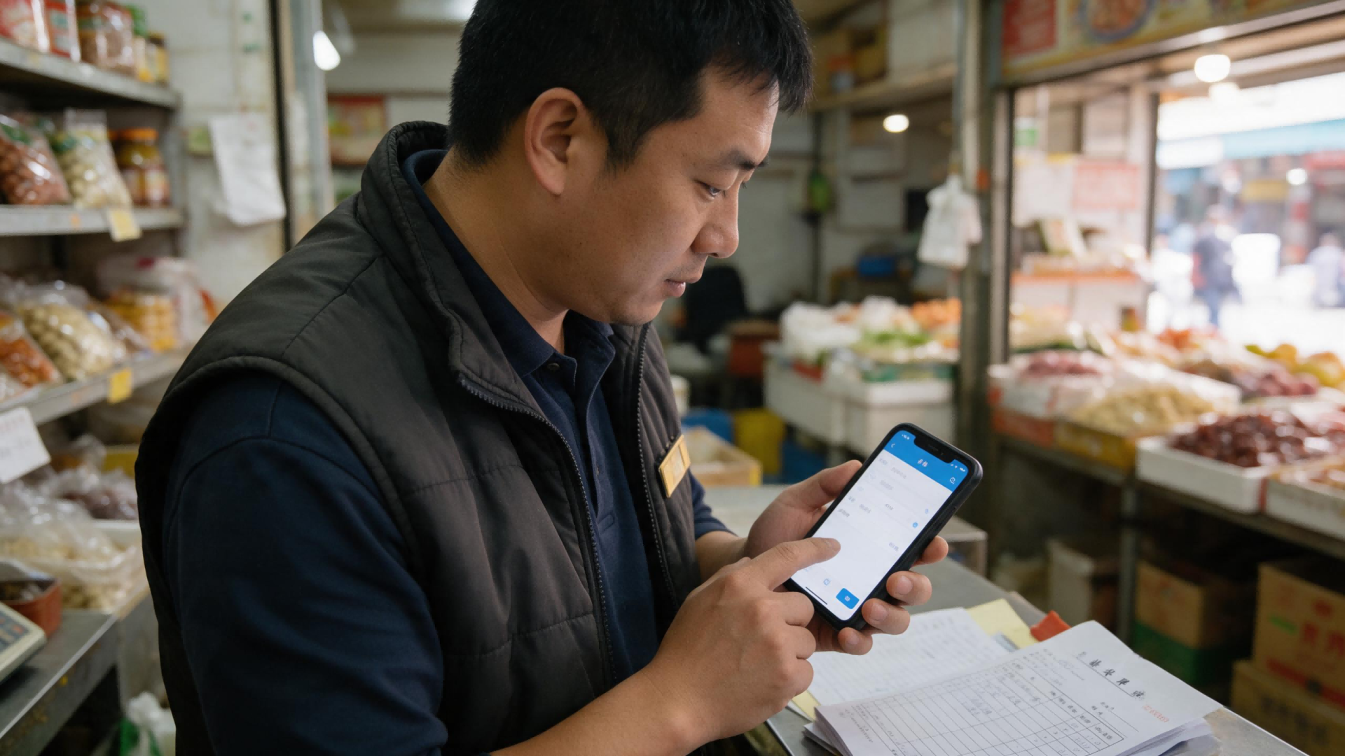 重庆食品批发企业业务员手机开单现.png